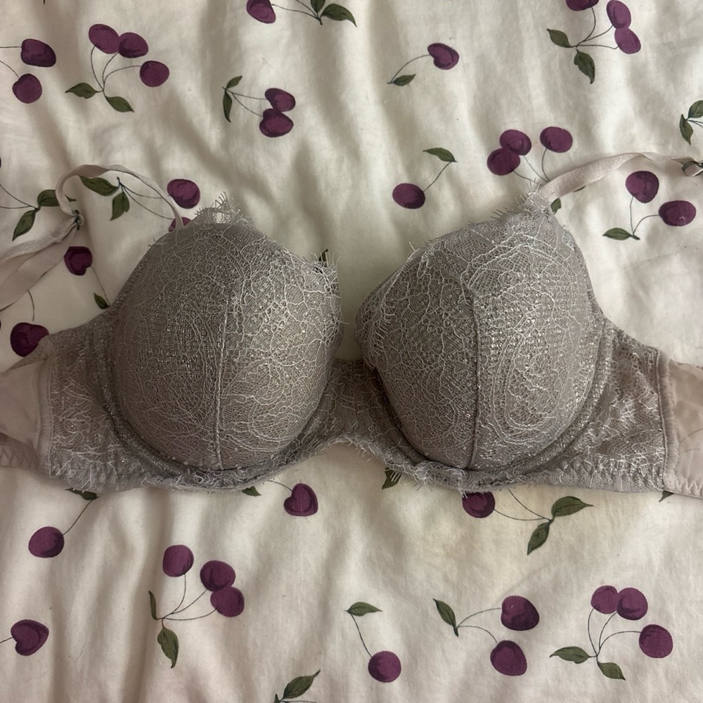 Victoria's Secret Dream Angels lined Demi Bra in Silver - Women Intimates